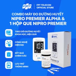 Thumbnail Combo Máy đo đường huyết liên tục 3P + Combo Máy đo đường huyết Nipro Premier Alpha + 01 hộp que NIPRO Premier 1