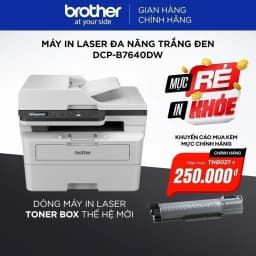 Thumbnail Combo Máy in laser đa năng trắng đen DCP-B7640DW + Mực in trắng đen TNB027 3