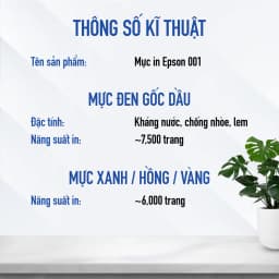Thumbnail Combo Mực In Epson 001 Dùng Cho Máy L4150/L4160/L6160/L6170/L6190/L4260/L4266/L6260/L6270/L6290/L14150 2