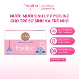 Thumbnail Combo Nước muối sinh lý Fysoline hồng 40 ống x 5ml và vàng 20 ống x 5ml vệ sinh mắt, mũi, miệng hiệu quả 2