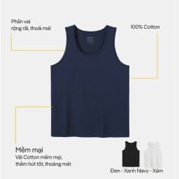 Thumbnail Combo Pack 3 Áo ba lỗ Coolmate Basics Coolmate [Không đổi trả] 1