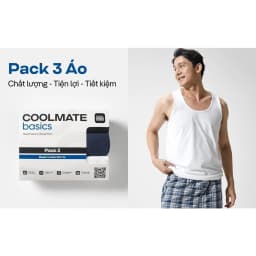 Thumbnail Combo Pack 3 Áo ba lỗ Coolmate Basics Coolmate [Không đổi trả] 2