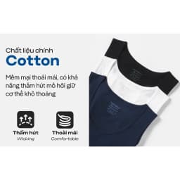 Thumbnail Combo Pack 3 Áo ba lỗ Coolmate Basics Coolmate [Không đổi trả] 3