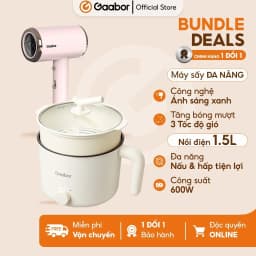 Thumbnail 【Combo Sales】Gaabor 07 Nồi điện đa năng 1.5L GR-N15A và Máy sấy tóc GHD-N1000D 1