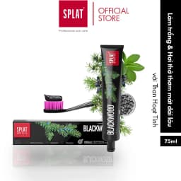Thumbnail Combo Siêu Trắng Sáng-1 Kem đánh răng than hoạt tính Blackwood & 1 bàn chải Splat Whitening Hồng 4