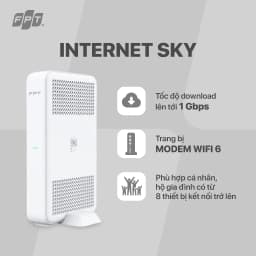 Thumbnail Combo SKY F2 - 6T - Modem Wifi 6 Thế hệ mới & Gói Wifi 1 Gbps & Truyền hình Max FPT Play 1