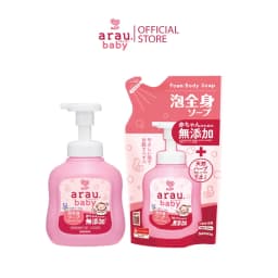 Thumbnail Combo sữa tắm gội cho bé từ sơ sinh Arau Baby 100% thảo mộc tự nhiên chai 450ml + túi 400ml 2