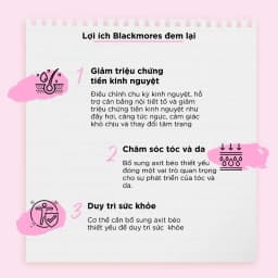 Thumbnail Combo Tinh Dầu Hoa Anh Thảo Blackmores Evening Primrose Oil và Viên Uống Dầu Cá Blackmores Double Omega High Strength 3