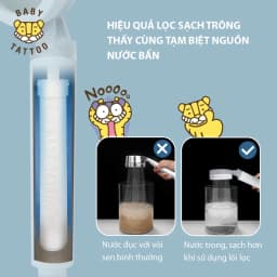 Thumbnail Combo Trải Nghiệm Vòi Sen Tắm Cao Cấp Khử Clo, Lọc Nước Type A BABY TATTOO 2