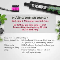 Thumbnail Combo Trắng Răng Êm Ái Cho Răng Nhạy Cảm-1 kem đánh răng than hoạt tính Blackwood & 1 bàn chải đánh răng Sensitive Kem 3
