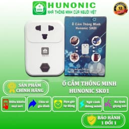 Thumbnail COMBO Trường Sa Mua 2 Tặng 1, Ổ Cắm Wifi Hunonic, Đui Đèn Wifi, Tặng Công Tắc Thông Minh Datic Basic - SK01_HNSPWF 2