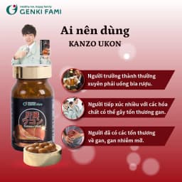 Thumbnail Combo Viên Uống Bổ Gan Giảm Mệt Mỏi Kanzo Ukon, Tăng Cường Sinh Lý, Sức Khỏe Nam Supo Maca Genki Fami Nhật Bản 3