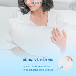 Thumbnail Combo vỏ gối trắng CHU MY, 100% cotton, nhiều kích thước lựa chọn 4