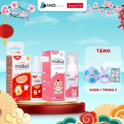 Thumbnail Combo Xịt chống sâu răng MIDKID vị táo 20ml + Bọt tập đánh răng Midkid vị Dâu 60ml cho bé từ 1 tuổi 1
