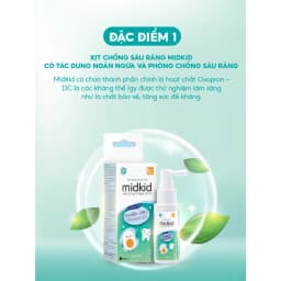 Thumbnail Combo Xịt chống sâu răng Midkid vị nho 30ml + Bọt tâp đánh răng Midkid vị dâu 60ml cho bé từ 1 tuổi 2