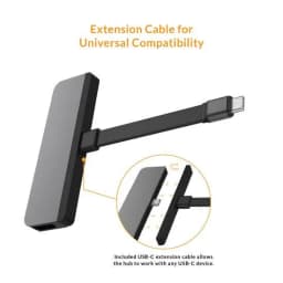 Thumbnail Cổng chuyển Hyperdrive Media 6-in-1 HDMI 4K/60Hz USB- Hub đa phương diện – HD449 2