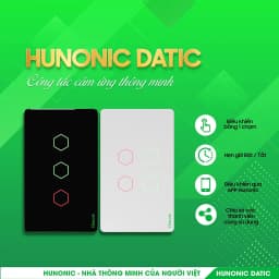 Thumbnail Công Tắc Cảm Ứng Wifi Hunonic Datic, Công Tắc Kèm Ổ Cắm 2IN1 - HNSW02M 4