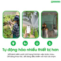 Thumbnail Công Tắc Thông Minh Wifi Hunonic, Công Tắc Hẹn Giờ Không Cần Internet Lahu RTC - LAHU04 RTC 2