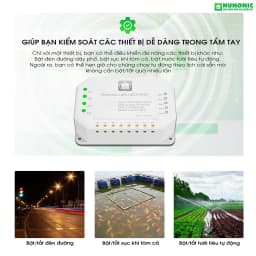Thumbnail Công Tắc Thông Minh Wifi Hunonic, Công Tắc Hẹn Giờ Không Cần Internet Lahu RTC - LAHU04 RTC 3