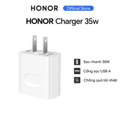 Thumbnail Củ sạc Adapter HONOR Charger 35W Cổng USB Màu Trắng | Super Charger 1