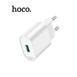 Thumbnail Củ sạc Hoco C109A 1 cổng USB  sạc nhanh 18W QC3.0 chân cắm chuẩn EU chất liệu PC cao cấp 3