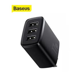 Thumbnail Củ sạc nhanh 17W Baseus Compact Charger 3 cổng USB chân cắm US sạc nhiều thiết bị cùng lúc( Đen ) 3