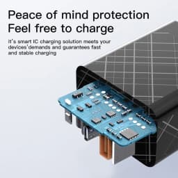 Thumbnail Củ sạc nhanh 2 cổng PD / USB / 3A 22.5W sạc nhanh cho iPhone, iPad, Samsung, Xiaomi, Huawei, Oppo 3
