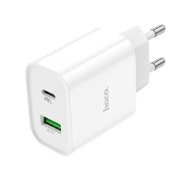 Thumbnail Củ sạc nhanh 20W Hoco C80A Plus 2 cổng USB/18W - PD 20W hố trợ sạc nhanh cho Smartphone 3