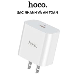 Thumbnail Củ Sạc Nhanh 20W Hoco Chân Dẹt, Nhỏ Gọn, Chống Quá Nhiệt Dùng Cho Các Dòng SamSung,IP,Oppo,Xiaomi... 2