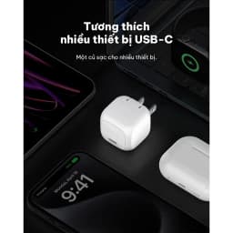 Thumbnail Củ sạc nhanh 20W PD Belkin Cube Wall Charger, Thiết kế gọn nhẹ, tương thích với hầu hết thiết bị 2