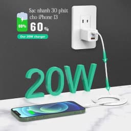 Thumbnail Củ sạc nhanh 20W Zoda - Phân phối ĐỘC QUYỀN 1