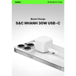 Thumbnail Củ sạc nhanh 30W Belkin PD PPS Cubic Wall Charger | Sạc nhanh, Nhỏ Gọn, An toàn cao, Công nghệ mới 1