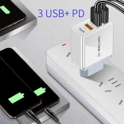 Thumbnail Củ Sạc Nhanh 48W 3 USB + PD 18w 3.0 Chất Lượng Cao Pffee 3