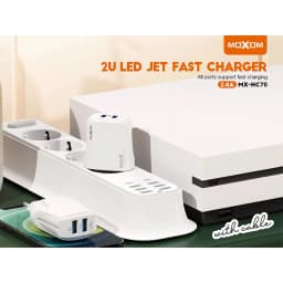 Thumbnail Củ sạc nhanh 5V 2.4A MOXOM HC70 2 Cổng USB AUTO-ID sạc nhanh cho iPhone, iPad, Smartphone Android 3