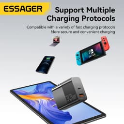Thumbnail Củ sạc nhanh ESSAGER nhiều cổng USB C 33W thích hợp cho iP 14 13 12 11 Pro Max XS 8 Plus iPd Pro Air Mini 1