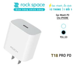 Thumbnail Củ sạc nhanh iPhone PD 20W Rockspace T18 Bảo hành 12 tháng lỗi 1 đổi 1 1