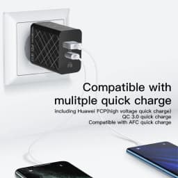 Thumbnail Củ sạc nhanh MOXOM HC27 QC 3.0 PD 3.0 22.5W 2 cổng sạc nhanh cho iPhone, iPad, Samsung, Xiaomi, Huawei, Oppo 1