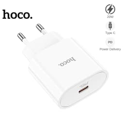 Thumbnail Củ Sạc Nhanh PD 20W CHÍNH HÃNG Hoco Dùng Cho IP,Samsung,XiaoMi,Oppo Chất Liệu Nhựa PC Chống Cháy Nổ 2