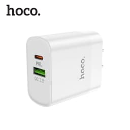 Thumbnail Củ sạc PD 20W Hoco C80 2 cổng ( USB + Type-C ) sạc nhanh tối đa 3A, Q.C 3.0, tương thích nhiều thiết bị, tiện lợi ( US ) 2