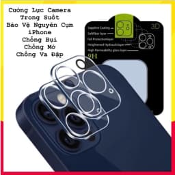 Thumbnail Cường lực Camera iphone KTM ,bảo vệ toàn bộ camera iP Pro Max - iphone 11 Pro ,12 Pro, ip 12 13 14 Pro max 2