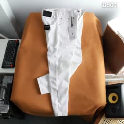 Thumbnail D501 Quần dài jeans thun trắng JUSTMEN Nam Menswear 2