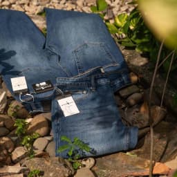 Thumbnail D60 Quần Jeans Dài Justmen Form Slim Fit Gam Màu Xanh Đậm Phong Cách Quần Áo Nam 1