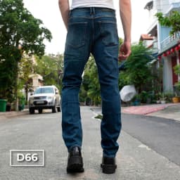 Thumbnail D66 Quần Dài Jeans Xanh Đơn Giản Justmen Phong Cách Thời Thương 4