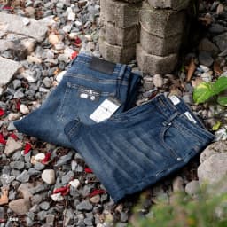 Thumbnail D68 Quần Jeans Dài Wash Bạc Phong Cách Justmen Nam Menswear 2