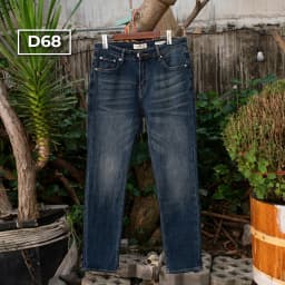 Thumbnail D68 Quần Jeans Dài Wash Bạc Phong Cách Justmen Nam Menswear 4