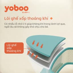 Thumbnail Đai địu em bé 2in1 Yoboo YB-0066 có ngăn chứa đồ, chặn chân chữ O đảm bảo tư thế đúng - Hàng chính hãng 2