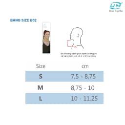 Thumbnail Đai Nẹp Cổ Mềm UM B02 [United Medicare]. Hỗ Trợ Chấn Thương Vùng Cổ. Tiêu Chuẩn Châu Âu 1