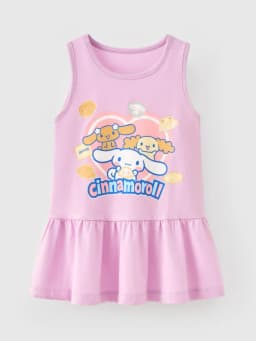 Thumbnail Đầm bé gái Rabity ngắn tay cotton hình pony 93043 1