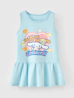 Thumbnail Đầm bé gái Rabity ngắn tay cotton hình pony 93043 2