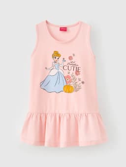Thumbnail Đầm bé gái Rabity ngắn tay cotton in hình Gấu Dâu Lotso và cô nàng lọ lem bản quyền Disney 93044 2